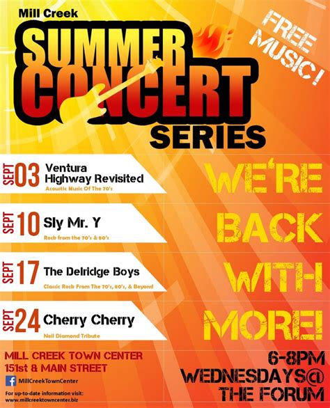 Summer events in Legacy Village announced for 2022. . Mapleside summer concerts 2022
